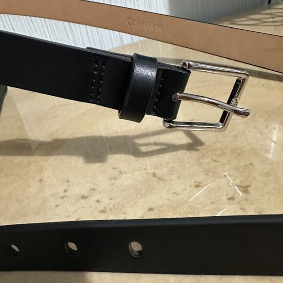 Women's Calvin Klein Wide Flap Embossed Monogram Belt Bag Small - Picture 7 of 8